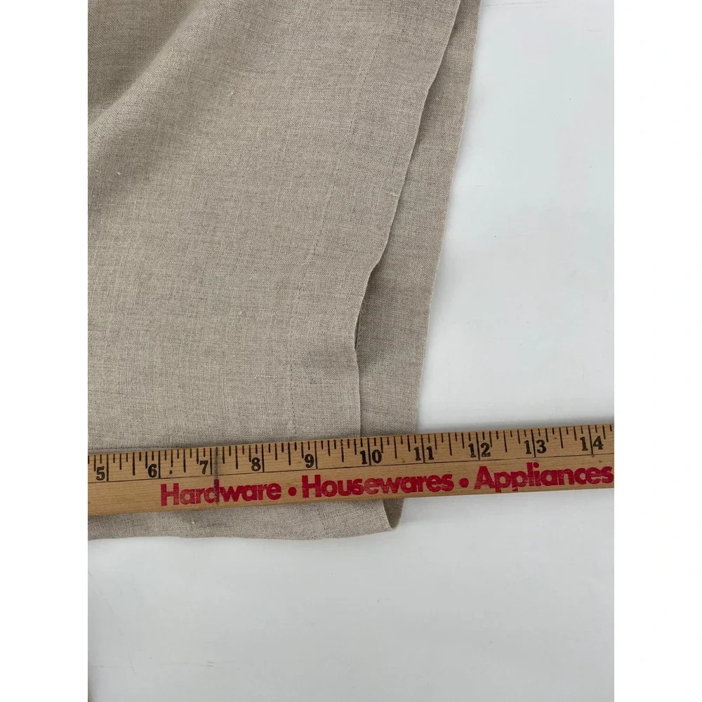 Linen Shorts Mens 36 Oatmeal 100% Linen‎ Flat Front Quiet Luxury Old Money
